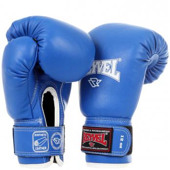 Перчатки боксерские Reyvel 12 унций синие