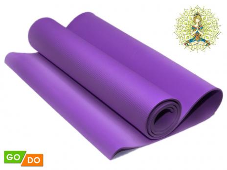 Коврик для йоги GoDo 6 мм фиолетовый