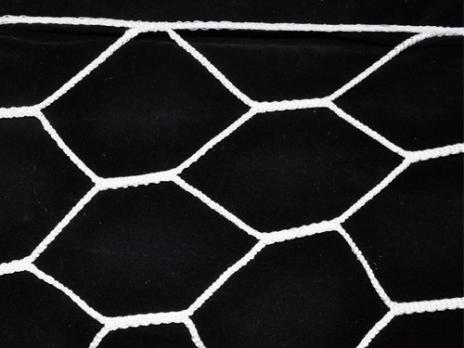 Сетка для футбольных ворот, форма ячейка 6-угольник, размер 6х8 см