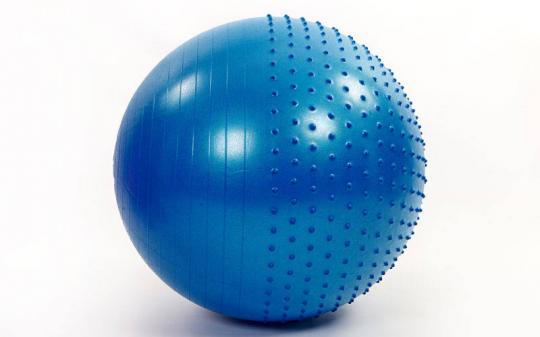 Мяч для фитнеса полумассажный 75 см