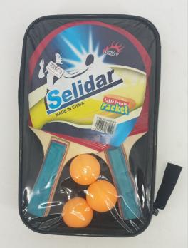 Комплект ракеток для на настольного тенниса в чехле с тремя шариками