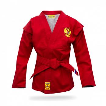 Куртка для самбо "Крепыш" облегченная детская красная