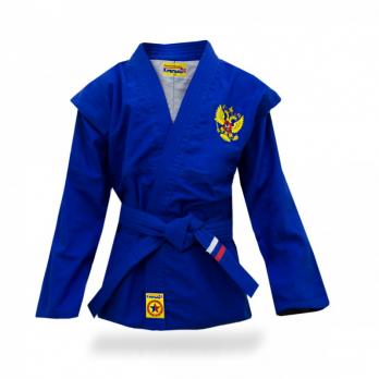 Куртка для самбо "Крепыш" облегченная детская синяя