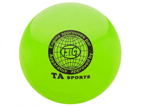 Мяч для художественной гимнастики TA Sport 15 см зелёный