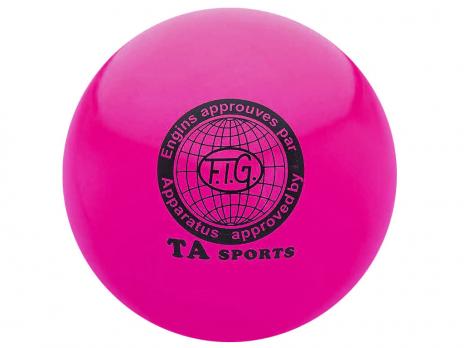 Мяч для художественной гимнастики TA Sport 15 см розовый