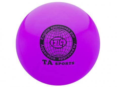 Мяч для художественной гимнастики TA Sport 15 см фиолетовый