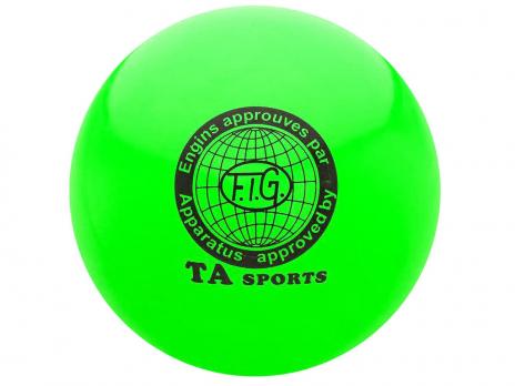 Мяч для художественной гимнастики TA Sport 19 см зеленый