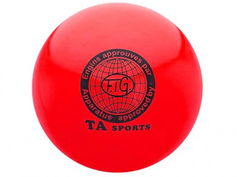 Мяч для художественной гимнастики TA Sport 19 см красный