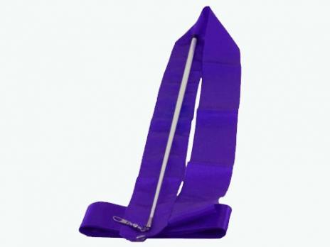 Лента гимнастическая с палочкой фиолетовая